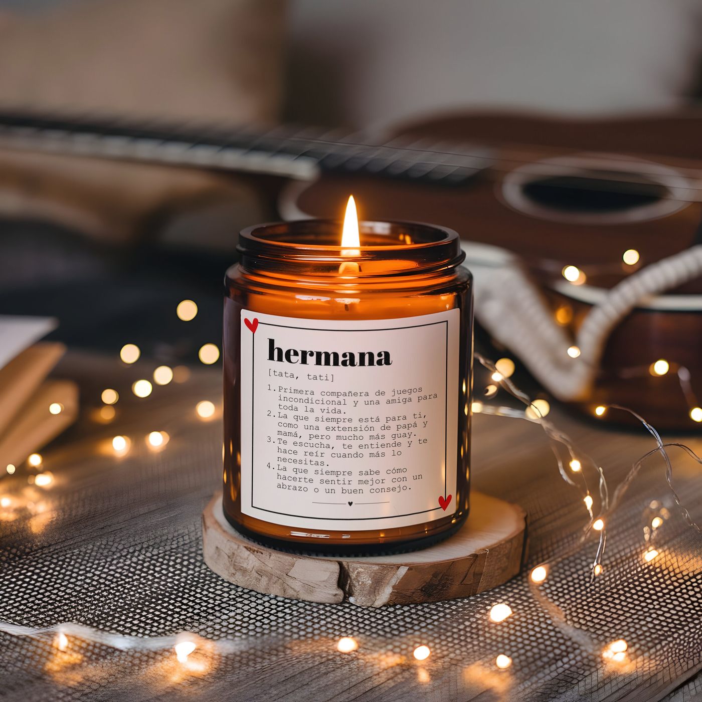Vela para regalar a hermanas – Definición Hermana