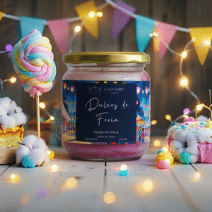 Vela Algodón de Azúcar - Dulces de Feria