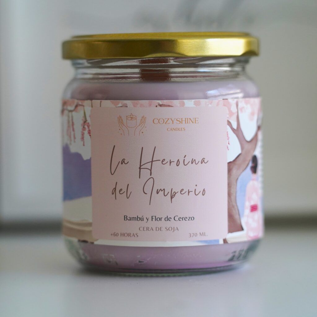 Vela aromática La Heroína del Imperio. Inspirada en el clásico Disney de Mulán.