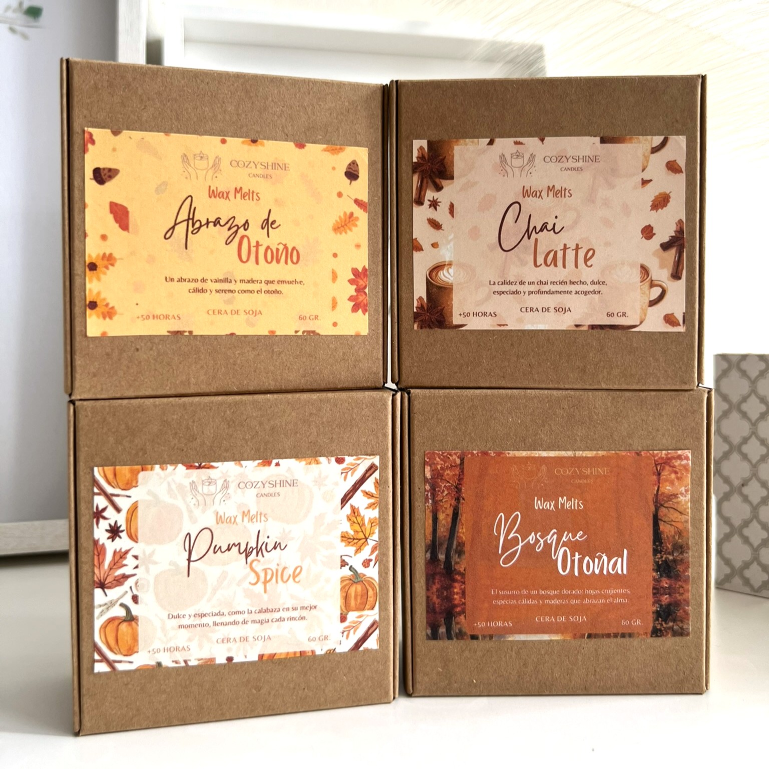 Pack Colección Otoño – 4 Wax Melts Aromáticos