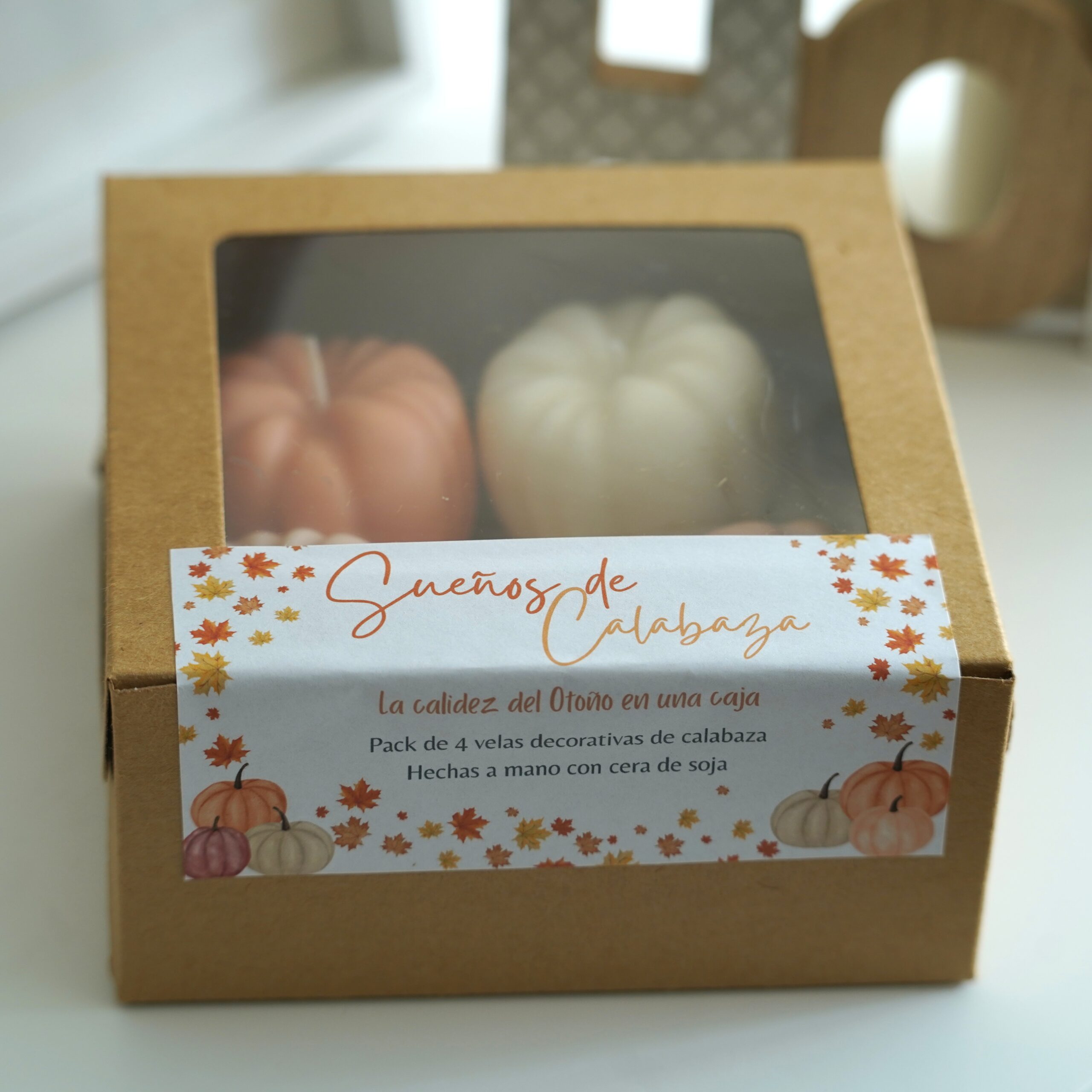 Pack 4 Velas Decorativas Calabaza - Sueños de Calabaza - Imagen 7