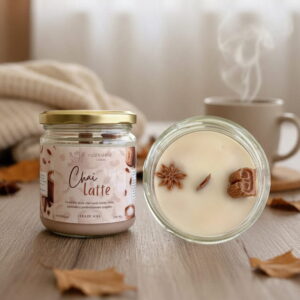 Vela Chai Latte - Canela, Vainilla y Maderas