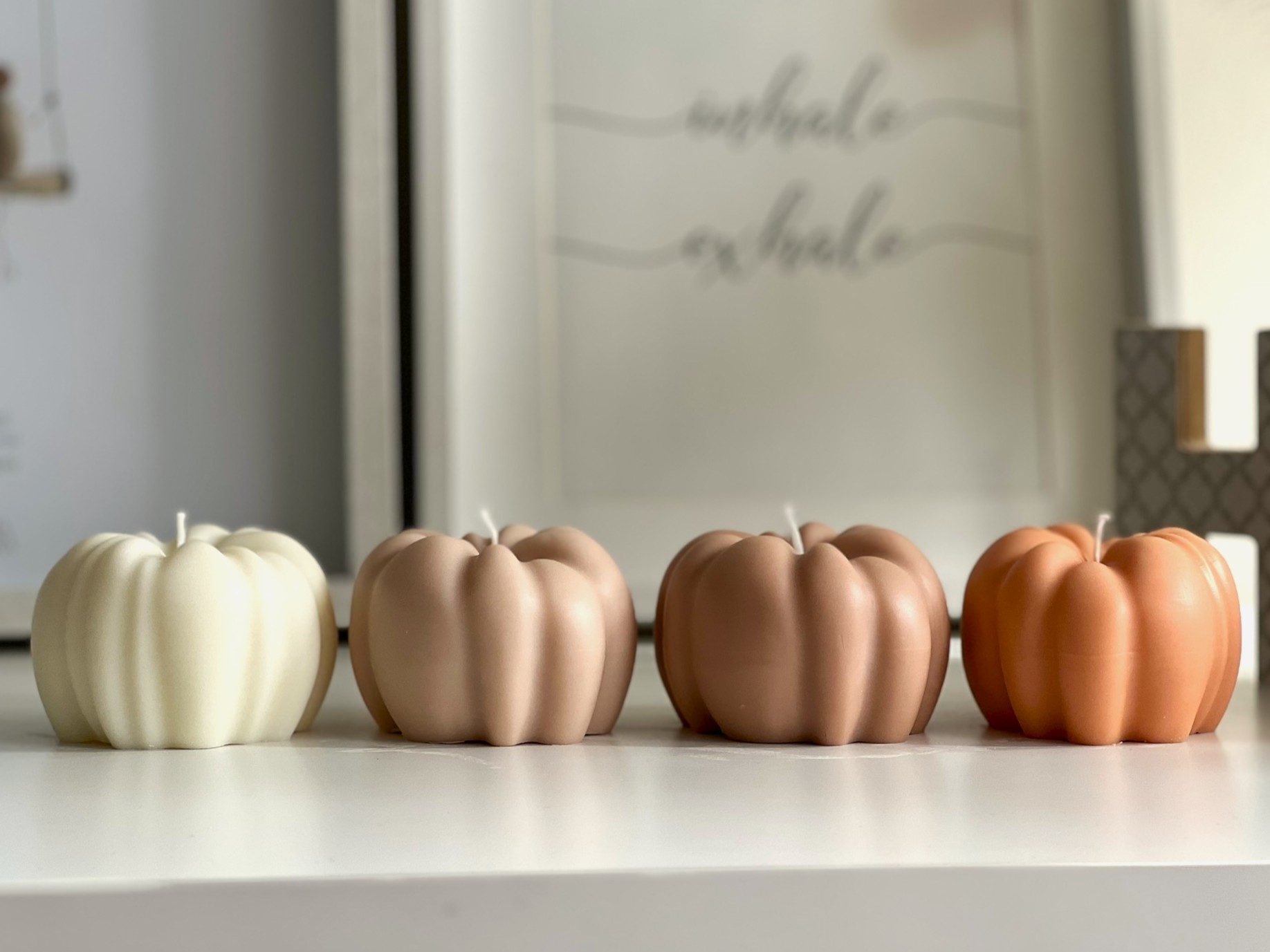 Pack 4 Velas Decorativas Calabaza - Sueños de Calabaza - Imagen 2