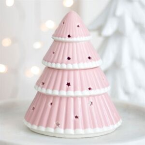 Quemador de Wax Melts รrbol de Navidad Rosa