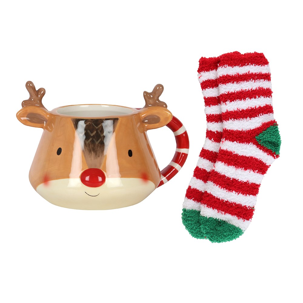 Pack Navideño de Regalo - Taza y Calcetines de Navidad - Imagen 2