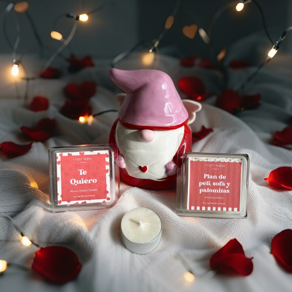 Pack Regalo Cupido - Quemador, wax melts y velas de té