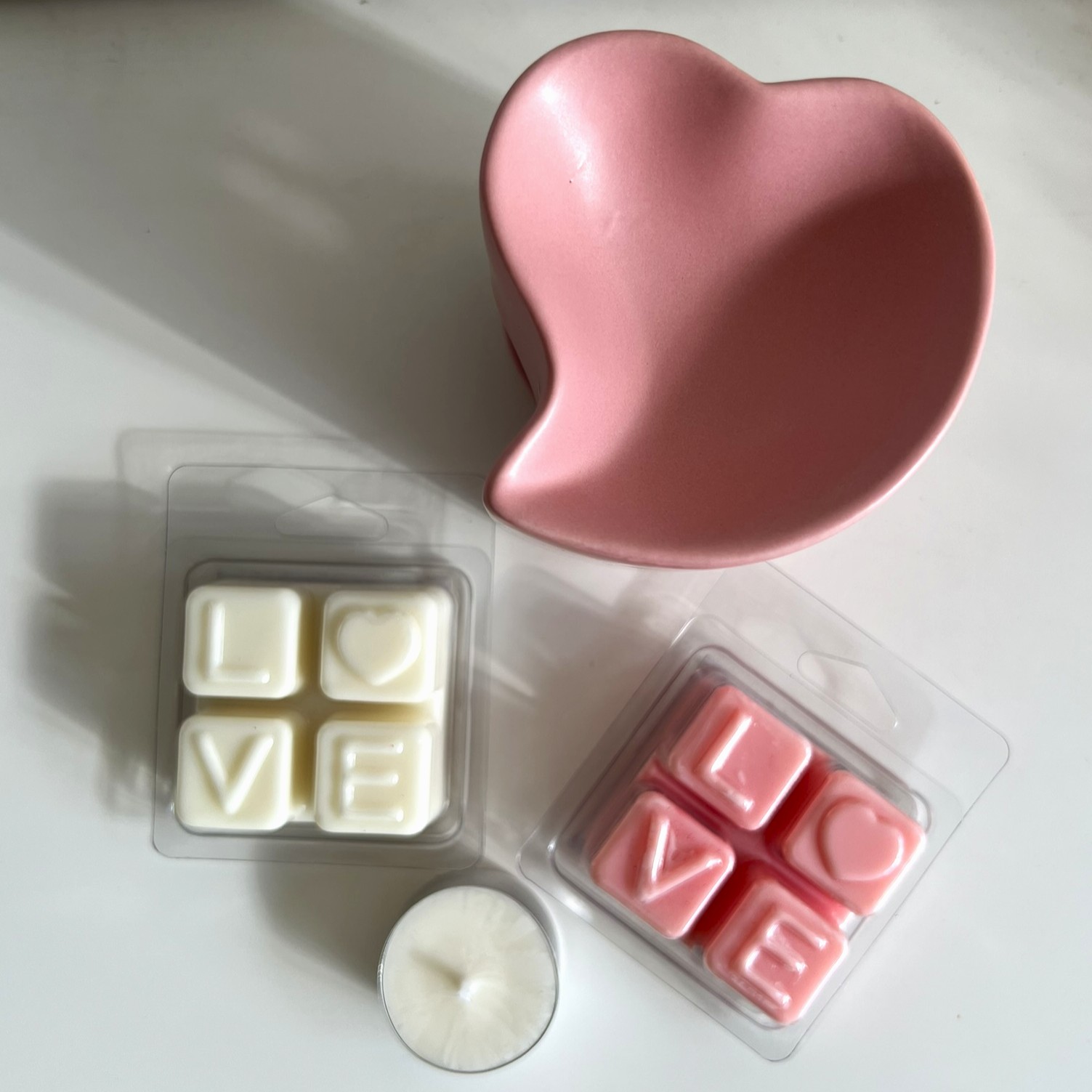 Pack Regalo San Valentín - Quemador, wax melts y velas de té