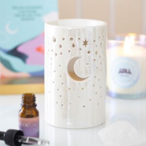 Quemador de Wax Melts Aura Lunar Blanco