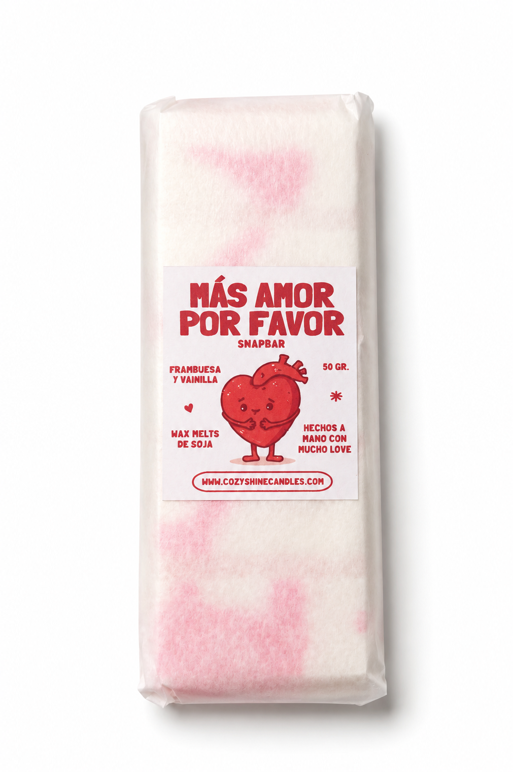 Snapbar Más Amor Por Favor - Frambuesa y Vainilla - Wax Melt