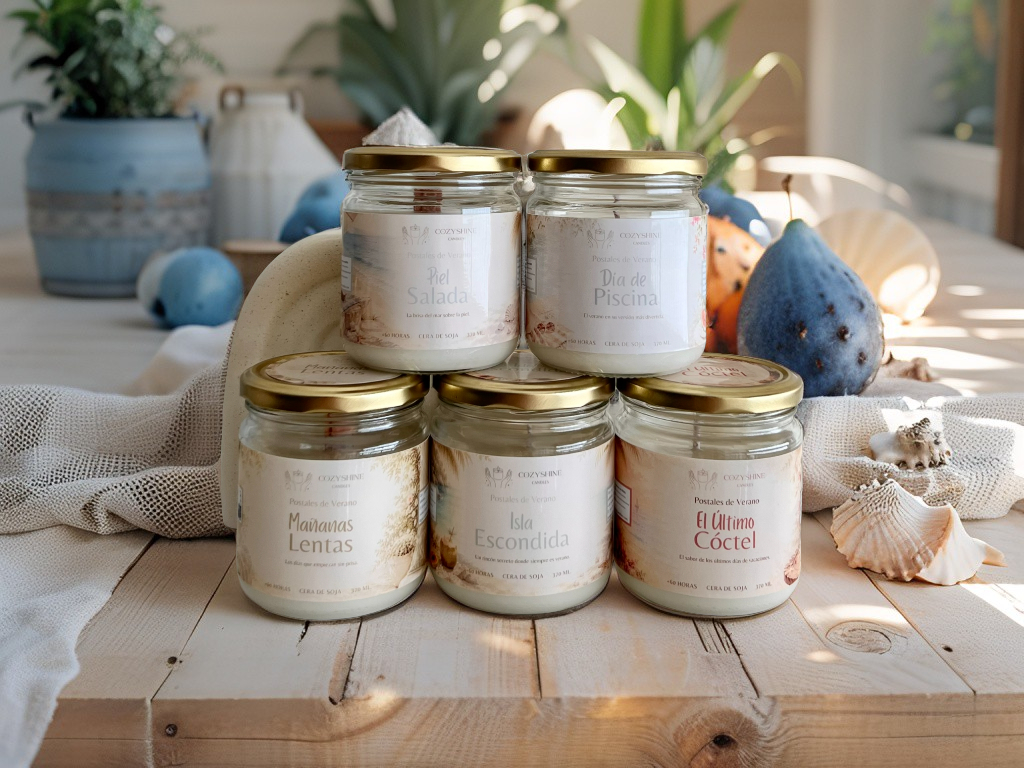 Pack Postales de Verano - Velas Aromáticas