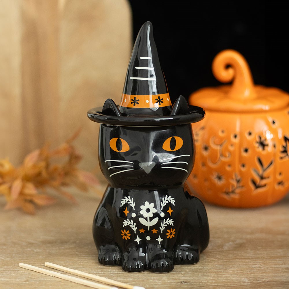 Quemador de Wax Melts Gatito Brujo