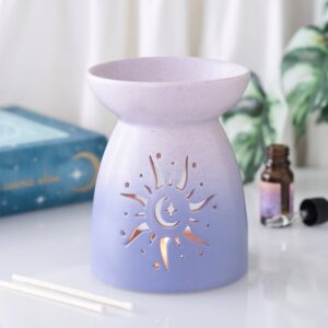 Quemador de Wax Melts Sol y Luna Morado